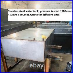 Stainless Steel Water Tank -1500x896x410mm, 551L Capacity-Pressure Tested