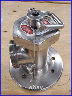 Stainless Steel sanitary plunger Tank outlet valve Tanker stop valve water valve