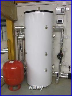 Stainless steel buffer tank cylinder WITH COIL 300L