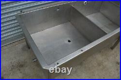 Stainless steel tank 935 Litres, 3 chamber all drained, 2.85m x 92cm x 73cm High