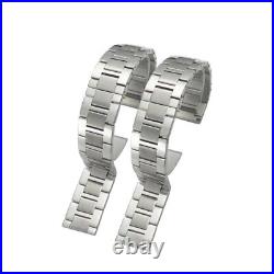 Steel Strap Bracelet for Cartier Tank Stainless Band Silver 17.5, 20,22,23mm