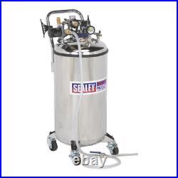 TP201 Sealey Fuel Tank Drainer 90ltr Stainless Steel Engine