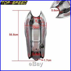 Tanks 9L/2.4 Gallon Gas Fuel Tank Protector For Yamaha RD50 RD350 BMW Cafe Racer