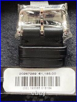 Tom Ford 003 002 Designer White Rectangular Face Black Braided Leather Watch