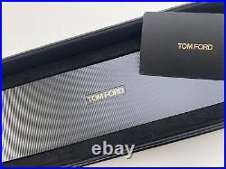 Tom Ford TFT001-003 Tank Steel Quartz Movement Watch Leather Strap -RRP £1020