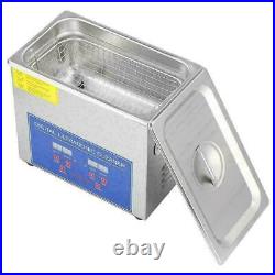UK 3L Digital Stainless Ultrasonic Cleaner Bath Cleaning Tank Timer&Heater STOCK