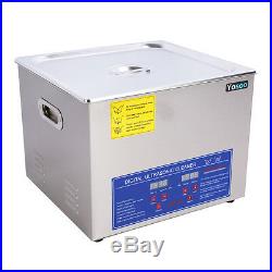 Ultrasonic 10L Cleaner Stainless Steel Ultra Sonic Tank Bath Cleaning Timer UK