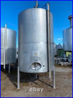 Used 8,000 Litre / 1760 Gallon Stainless Steel 304vertical Storage Tank