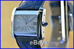 Used Cartier Tank Divan XL ref. 2600 Stainless Steel 38mm Quartz Watch