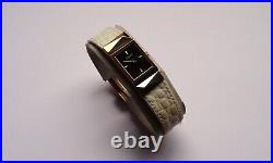 VERSACE LSQ90 gold plated tank dial ladies quartz watch