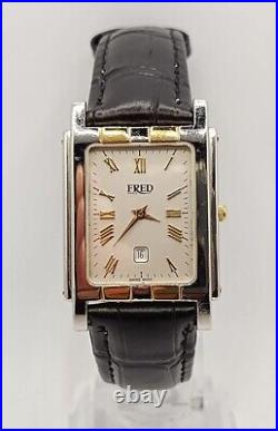 Very Rare Fred of Paris Six Royal 18ct & Stainless Steel Quartz Tank Watch