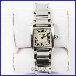 Vintage Cartier Tank Francaise Stainless Steel Ladies Watch 21st Century