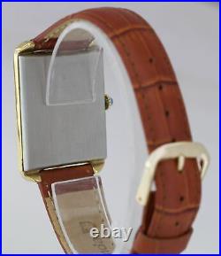Vintage Cartier Tank Jumbo Stepped Case Gold Plated Manual 27x37mm 15716 Watch