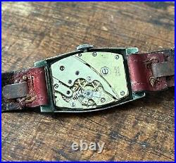 Vintage DRGM tank watch stainless steel case men superb