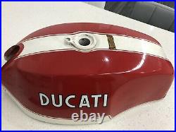 Vintage Ducati 750gt Bevel Steel Fuel Gas Tank