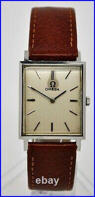 Vintage Omega Manual wind gents tank stainless steel watch cal 620