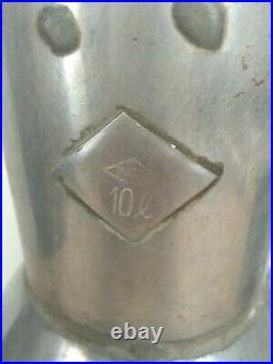 Vintage Portuguese Bowl stainless steel olive oil / wine tank Can 10l (2.64gal)