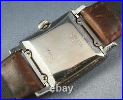Vintage Wyler Stainless Steel Fancy Case Automatic Mens Watch 17J 1950