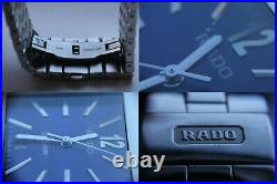 With Box RADO Diastar Tank Carbide Case Blue 32mm Bracelet 129.0681.3 New Batt