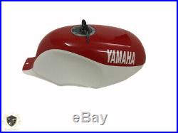 Yamaha Ysr 50 80 Ysr50 Ysr80 1989 Steel Tank White & Red With Cap & TapFit For